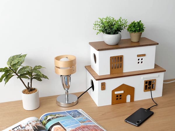 可愛いデザイン。おうち型ケーブルボックス Casa(カーサ)rm173945699/173945708のイメージ画像