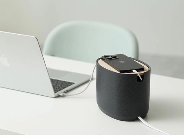 天然石の高級感。ideaco( イデアコ )Oval Box Cable Storage(オーバル ボックス ケーブルストレージ)