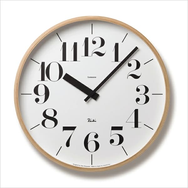 職人の手作業によるシンプルな味わい。Lemnos(レムノス)Riki Clock(リキクロック) WR-0401Lのイメージ画像
