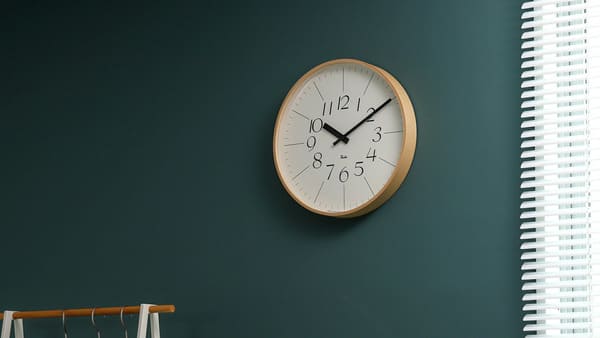 ぬくもりのあるミニマルテイスト。Lemnos(レムノス)Riki Clock(リキクロック) WR-0312L