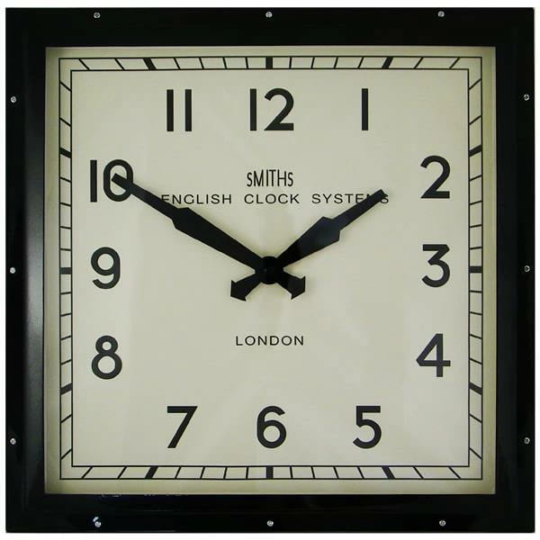 スマートなスクエアタイプ。ROGER LASCELLES（ロジャーラッセル）Smiths Retro Clock