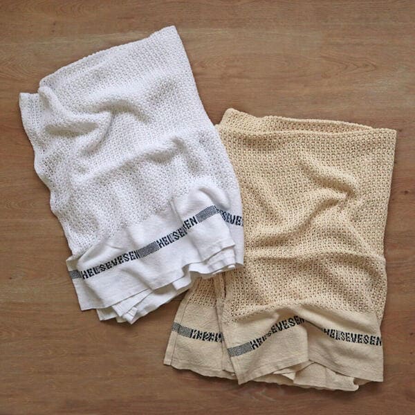 フィンランド企画・リトアニア製。BARKER TEXTILES（バーカー・テキスタイル）コットンブランケット