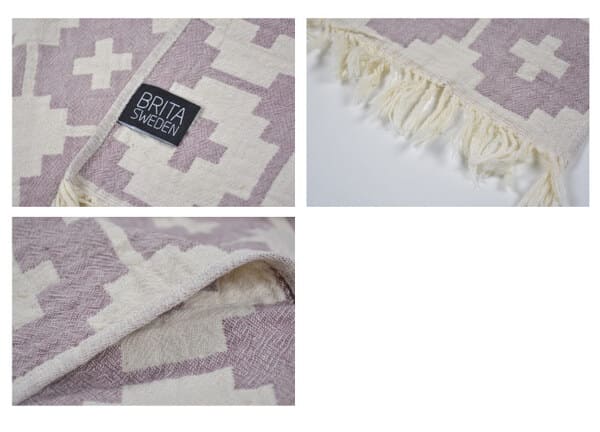 気持ち良い使いやすさ。BRITA SWEDEN（ブリタ スウェーデン）BLANKETS-Cotton Florens ConFect Flower 130cm×170cmのイメージ画像