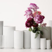 Lyngby Porcelæn（リュンビュー ポーセリン）LYNGBY VASE（リュンビュー ベース）12cm マットホワイト