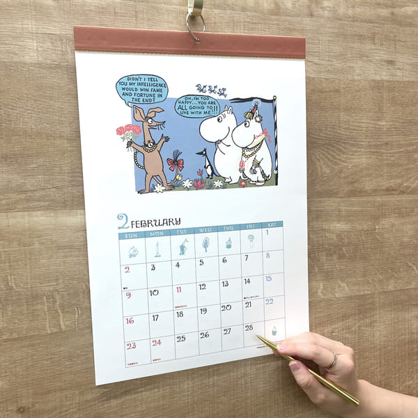 コミックスのムーミン。学研ステイフル MOOMIN ムーミン原画カレンダー DM12013