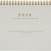 手帳×カレンダー。MARK'S（マークス）ノートブックカレンダー・マグネット A5 26WDR-NB3