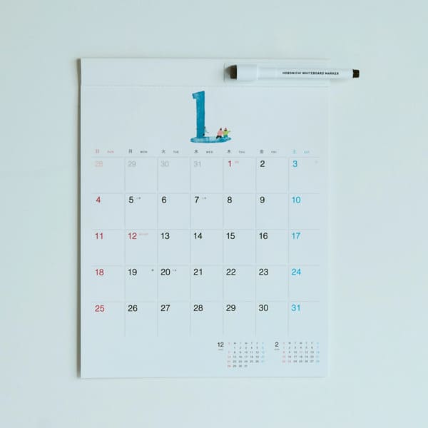 便利なホワイトボード。ほぼ日ホワイトボードカレンダー ミディアム