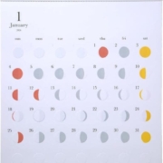 月の満ち欠けが分かる。Re+g（リプラグ）月の満ち欠けカレンダー ミチル A26-505