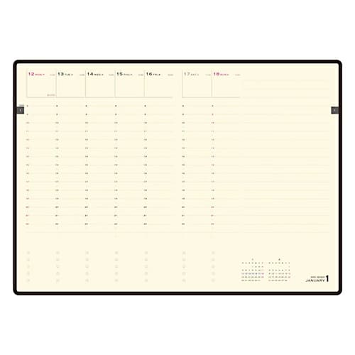 落ち着きのある大人の手帳。PILOT（パイロット）ORDINAL（オーディナル）5　PD-26-P13B-Bのイメージ画像