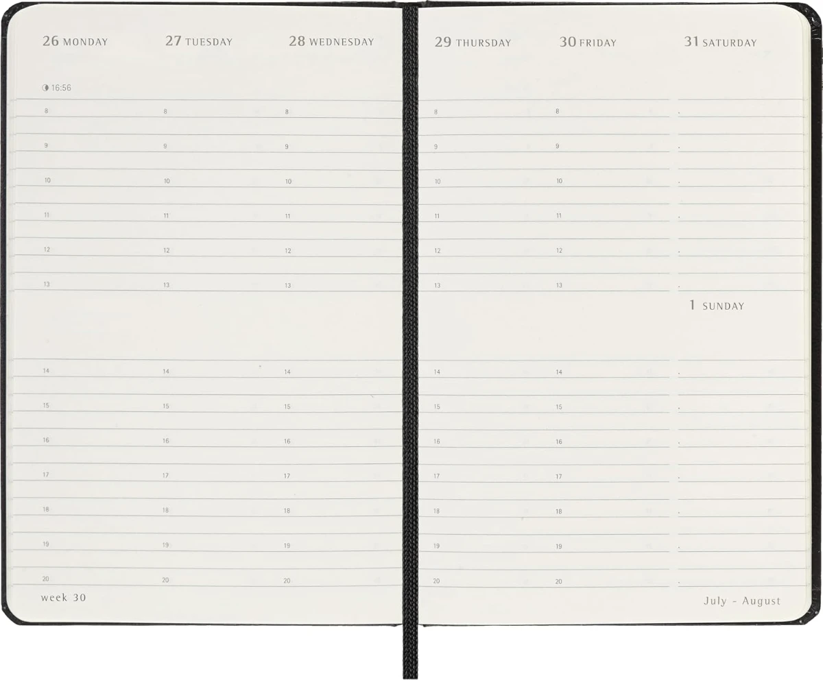 予定もメモもたっぷり。Moleskine（モレスキン）12ヶ月 ウィークリーダイアリーのイメージ画像