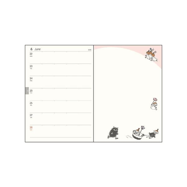 かわいいリトルミイ。サンスター文具 週間B6ストーリーブック ムーミン リトルミイのイメージ画像