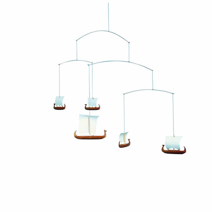 チーク材のバイキング船。Viking 5（バイキング船5）FM-018