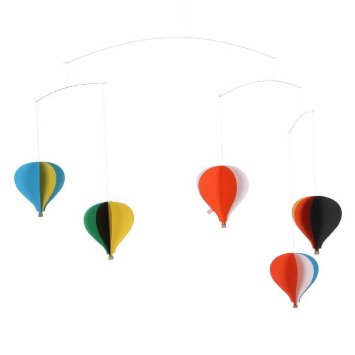 大空を飛ぶ気球たち。Balloon 5（5つの気球）FM-078B