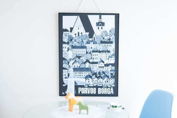 大聖堂や倉庫の町並み。Porvoo（ポルボー）