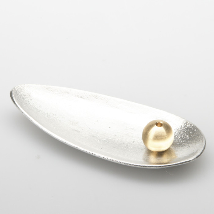 古代エジプトで親しまれた錫。能作 香の器セット 笹 錫 503030