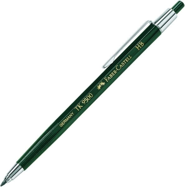 光る六角形デザイン。FABER-CASTELL（ファーバーカステル）製図用ホルダー φ2.0mm芯 TK9500