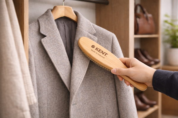 洋服ブラシを使ったお手入れ方法のイメージ画像