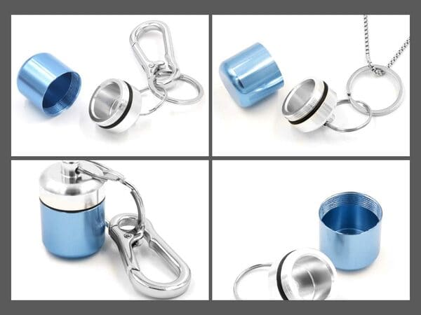 使い方いろいろ。携帯用 広口 ピルケースのイメージ画像