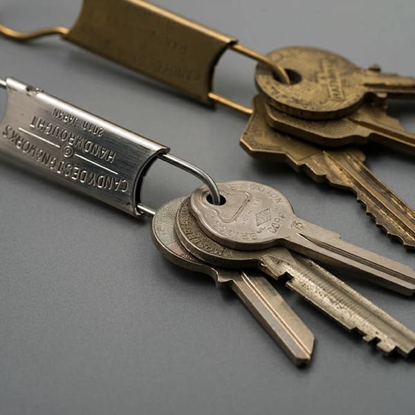 光るヴィンテージ感。CANDY DESIGN & WORKS（キャンディ デザイン＆ワークス）GORDON（ゴードン）Key Ringのイメージ画像