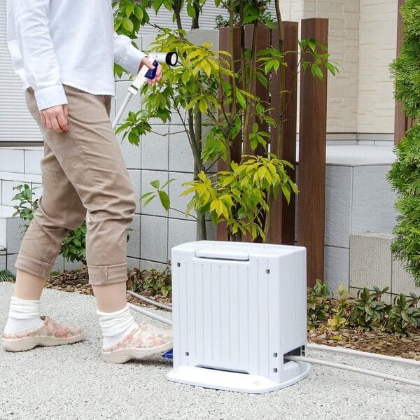 ペダルを踏むだけ。GREEN LIFE(グリーンライフ)Gオート 自動巻きホースリール PRGA-15・20のイメージ画像