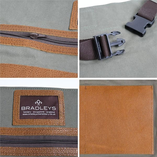 やわらかいリネンでらくらく作業。Bradley's(ブラッドリーズ)Heritage Half Leather & Linen Apron(ヘリテージハーフレザー&リネンエプロン)のイメージ画像