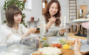家族や友達と楽しもう!大人数で味わえる大型の流しそうめん機