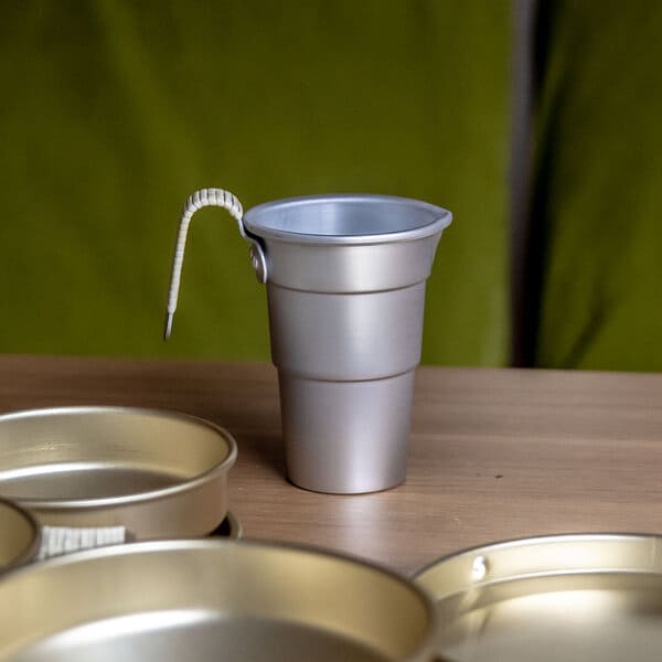 軽くて丈夫。松野屋 アルマイト籐巻タンポ 1合 20-1113