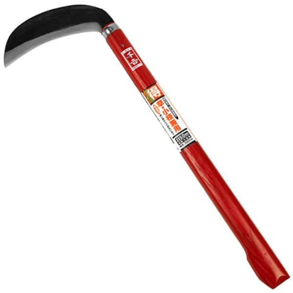 硬い草も小枝も。藤原産業 千吉 得得厚鎌（鋼付）150mm