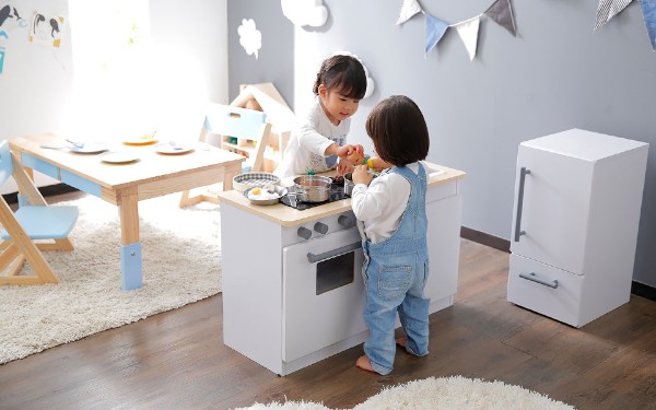 Indigo jammキッチン 玩具 キッチンダイナー ままごと おもちゃ トイズ キッチン 木の