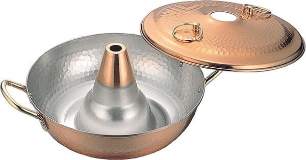 お手頃な純銅製。竹越工業（タケゴシ） 銅しゃぶ鍋 ラベンダー 26cm