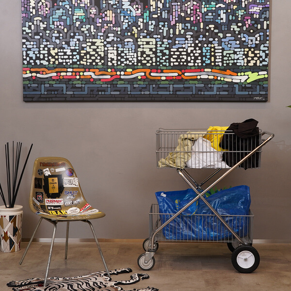 頑強な作りが魅力。R&B Wire Products（R&Bワイヤープロダクツ） DELUXE UTILITY CART 500 のイメージ画像