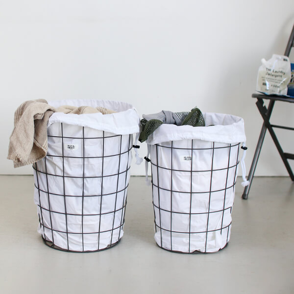 送料無料】laundry basket wagon 2lack/3colorの+alummaq.com.br