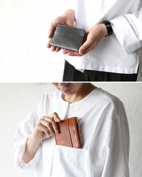 ジャパン・ハンドメイド。aniary（アニアリ）アンティークレザー コインケース 01-20014のイメージ画像