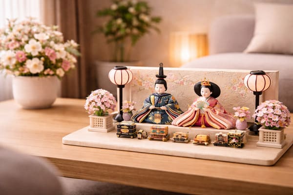 コンパクト　ピンクの雛人形　とても可愛いです。　ひな祭り　飾り Amazon | 陣屋 可愛い 小さい ミニ モダン ピンク お雛様 2025 陣屋