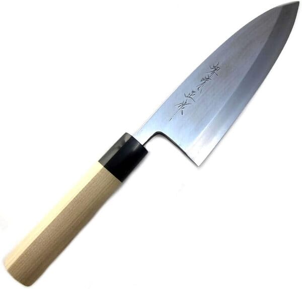 まさにプロ用。味岡刃物製作所 堺味正作 本霞白鋼 出刃包丁