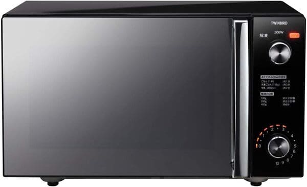 マジックミラーのような。twinbird（ツインバード）ミラーガラスフラット電子レンジ DR-D278B
