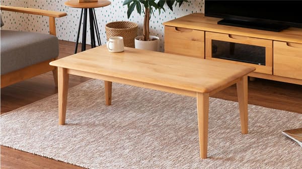 アルダー材を贅沢に。ISSEIKI（一生紀）ERIS（エリス）105 CENTER TABLE (NA)