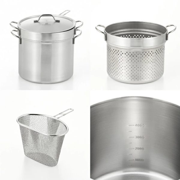 料理研究家のアイデア。share with Kurihara harumi 栗原はるみ ハーフストレーナー付 パスタポット