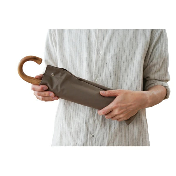 職人が作る高級感。小宮商店 コットンローンシェード 晴雨兼用折りたたみ傘のイメージ画像2