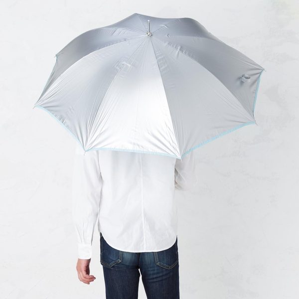 圧倒的な涼しさ。LIEBEN（リーベン）UV晴雨兼用 ジャンプ傘 シルバー 60cm ＜ひんやり傘＞LIEBEN-0102のイメージ画像