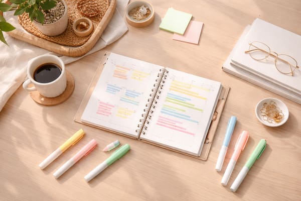 おしゃれで使いやすい蛍光ペンを選ぶコツのイメージ画像